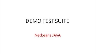 Demo Test Suite Java