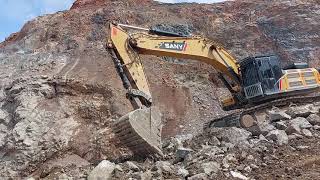 พามาดู รถขุดใหญ่ 52 ตัน SANY SY500H งานเหมือง งานหิน งานแข็ง excavator EP.8860