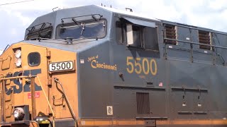 CSX 5500 “Spirit of Cincinnati” leads CSX M580-04 in Athens, GA 8/4/22