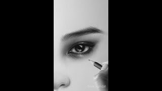 Drawing an eye - Jennie from Blackpink #shorts