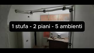 Pellet stove with ducting air - Stufa a pellet con canalizzazione aria