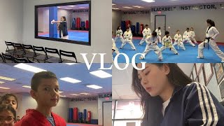 [VLOG] 미국  태권도 사범 수업 브이로그🥋여자 태권도 사범