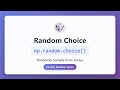 NumPy Random Choice Tutorial - np.random.choice() Explained with Examples