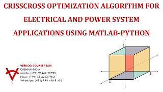 CRISSCROSS OPTIMIZATION ALGORITHM FOR ELECTRICAL AND POWER SYSTEM APPLICATIONS USING MATLAB-PYTHON
