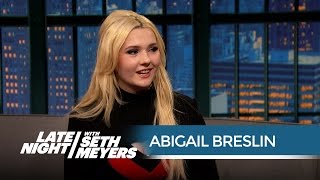 Abigail Breslin on Working with Arnold Schwarzenegger in Maggie - Late Night with Seth Meyers