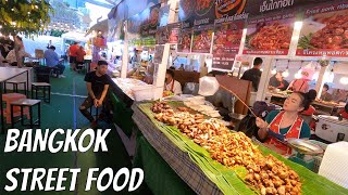 [4K] Bangkok Street Food Market near Central World - thai street food tour