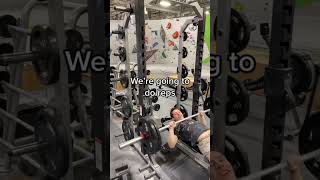 At least 225 won’t leave me on read #lifting #climbing