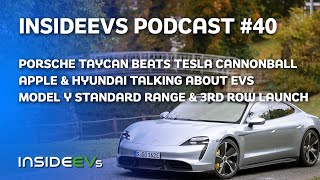 Taycan Beats Tesla Cannonball, Apple Taps Hyundai for EV and Model Y Standard Range & 3rd Row Launch