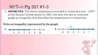 Lesson 6.1 - Solving inequalities using addition or subtraction