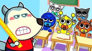 Incredibox Sprunki in School 🐺 Cartoons for Kids