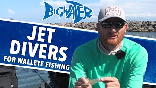 How To Rig Jet Divers For Walleye Fishing - My Setup for Lake Erie and Difference from Dipsy Divers