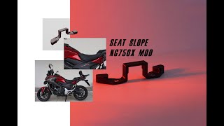 Seat slope NC mod for Honda NC750X NC700X - Instruction