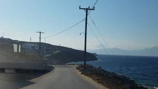 Driving in Mykonos, Greece to the Beach with Nicole \u0026 Harry