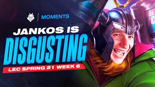 Jankos Is Disgusting | LEC Spring 2021 Week 6 Moments