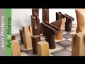 Handmade Wooden Chess Set, Made with Rosewood & Maple