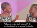 Nigerian twins speaking using nice diction and British accent