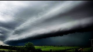 Shelf Cloud INCRÍVEL, Escureceu Tudo