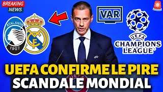 🚨URGENT! UEFA VIENT DE CONFIRMER LA PIRE NOUVELLE POUR LE REAL! SCANDALE! NOUVELLES DU REAL MADRID