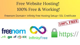 Freenom Domain, Free hosting, configure domain (infinity free) and ssl certificate