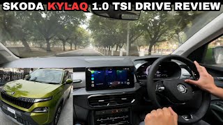 SKODA KYLAQ 1.0 TSI DRIVE REVIEW | ACCELERATION TEST WITH 3 PEOPLE | 115HP \u0026 178NM |