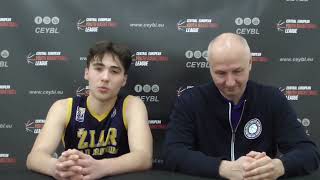 CEYBL U15 - Press conference, 27.1.2023, AKAPO Lučenec - MŠK BK Žiar nad Hronom