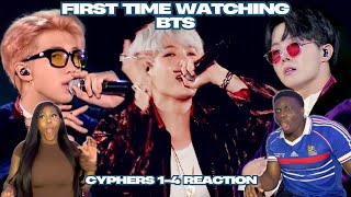 K-POP HATERS REACT TO BTS FOR THE FIRST TIME (방탄소년단) CYPHERS 1-4 LYRICS BREAKDOWN!!