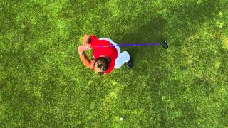 Golf Swing Top Down View - Super Slow Motion