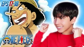 USOPP OFFICIALLY JOINS THE CREW! One Piece HATER Watches One Piece Episodes 17-18 (REACTION)