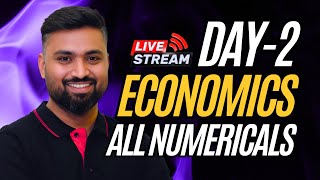 ECONOMICS ALL NUMERICALS IN ONE VIDEO | CLASS-12 | ECONOMICS | ISC | Shubham Jagdish | 8112601234