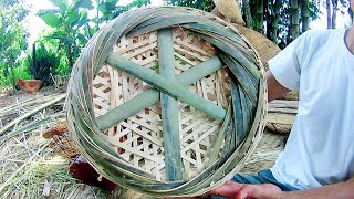 Bamboo Craftsman By Using His Hands and Ancient Technology, Basket weaving丨Bamboo woodworking art