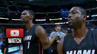 Dwyane Wade \u0026 Chris Bosh Highlights at Mavericks (2014.11.09) - 40 Pts, 15 Ast Total!