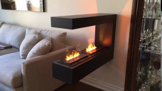 Wall Mount Electric Fireplace - Opti-Myst burners DFI400 by Dimplex