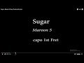 Sugar - Maroon 5 Easy Chords and Lyrics (1st fret)