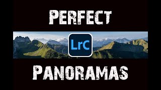 How To Create Stunning Panoramas In Lightroom!