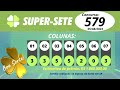 super sete resultado das loterias 579 05 08 2024 resultadosupersete supersetehoje