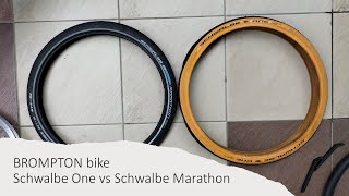 Schwalbe one vs Schwalbe Marathon