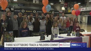 Three Scottsboro runners sign with Division I schools