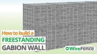 Gabion Wall - How to Build a Freestanding Gabion Wall | WireFence