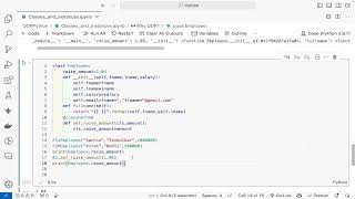 Python OOP Tutorial 3 classmethods and staticmethods Day#30