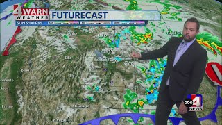 Active weather moving through the Beehive State