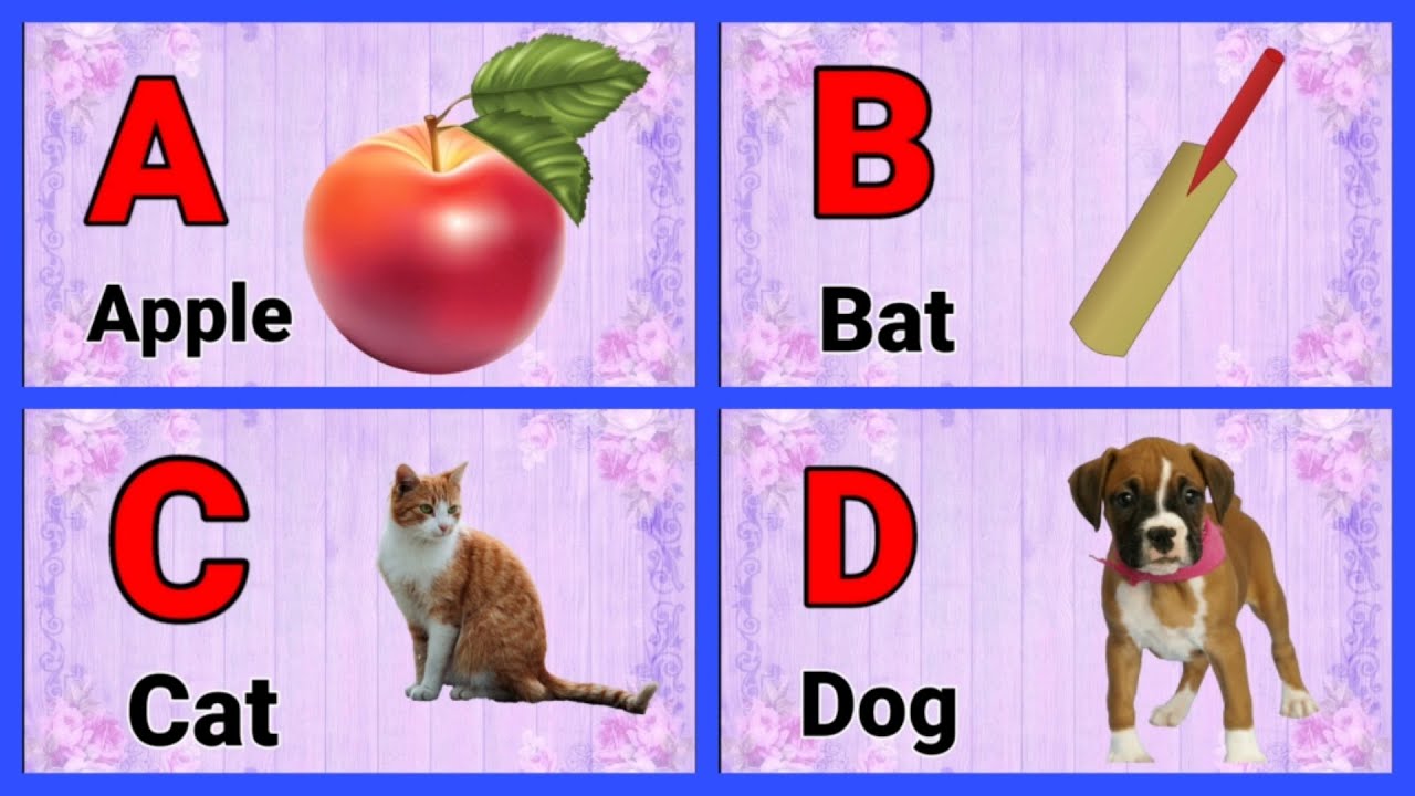 A For Apple | B For Bat | Phonics | Abc, Abcd, Alphabet, Leraning Abc ...