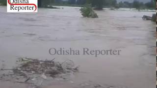 Flood in Dharmagarh kalahandi flood water in four village of Kalahandi