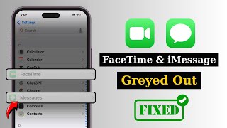 How To Fix Facetime and iMessage Grayed Out in iPhone Settings | Messages and FaceTime Greyed Out