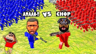 CHOP and SHINCHAN Attacked My Village with HELICOPTERS in Ravenfield Battleground Hindi Battle