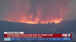 Some Evacuations Lifted As Creek Fire Burns 3,000+ Acres