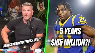 Pat McAfee Reacts To Jalen Ramsey's MASSIVE Payday