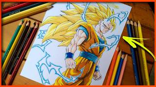 Tutorial Como desenhar o Goku Super sayajin 3