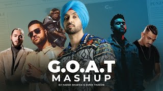 GOAT  UK Bhangra Mashup | Karan Aujla, Weeknd, Post Malone & Divine - DJ HARSH SHARMA & SUNIX THAKOR