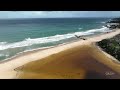 bekta river mouth 8 april 2023 drone 4k windy with a rainbow