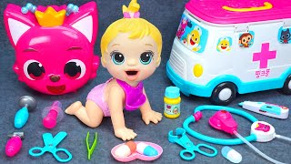 92 Minutes Relaxing with Unboxing Pinkfong Ambulance Doctor Playset, Collection ASMR 🩺✨ FunFun Unbox